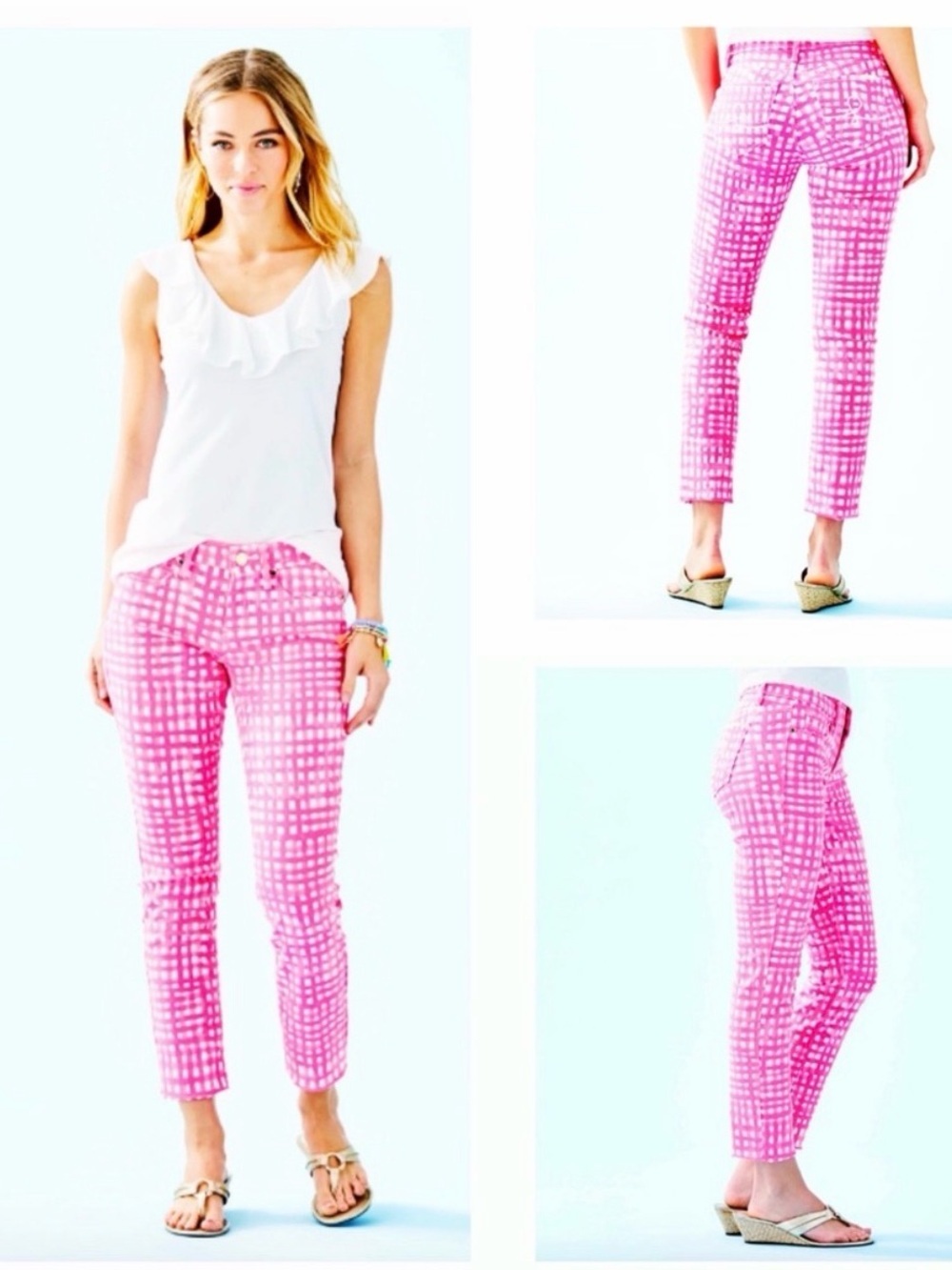 Lilly Pulitzer 29" South Ocean Skinny Crop NWOT